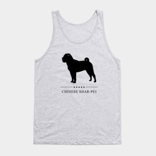 Chinese Shar-Pei Black Silhouette Tank Top